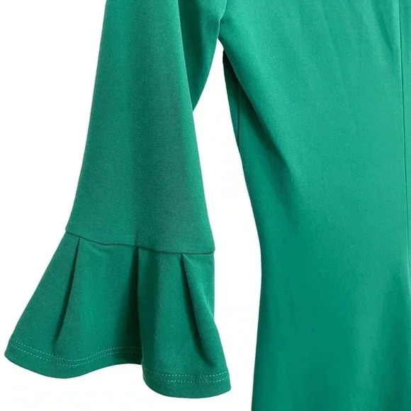 BCBGeneration Green Ruched Ruffled Dress - Picture 2 of 8